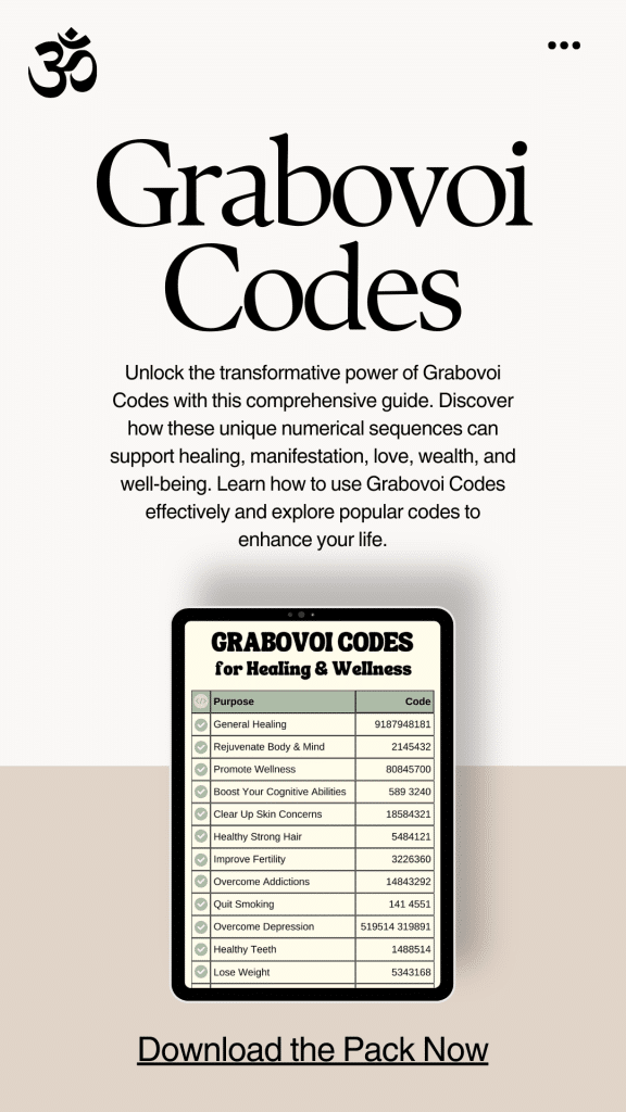 Grabovoi Codes Pack Free Guide
