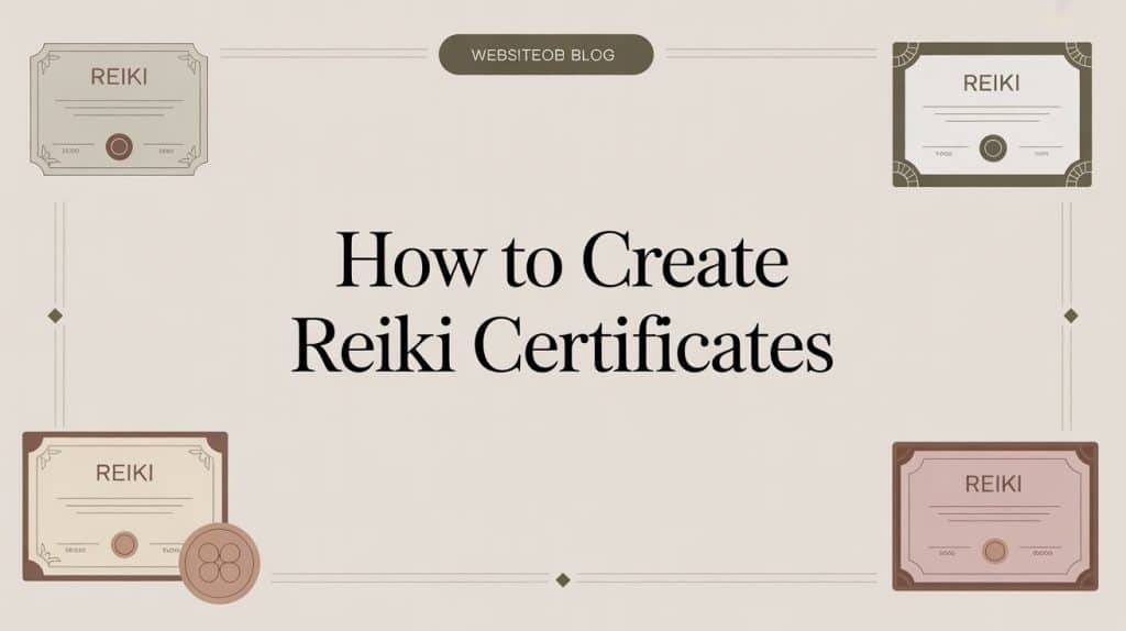 how to create reiki certificates