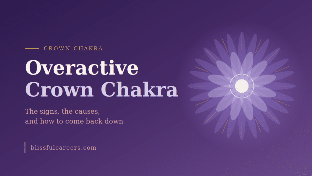 Overactive crown chakra, a thousand petalled lotus radiating too much light